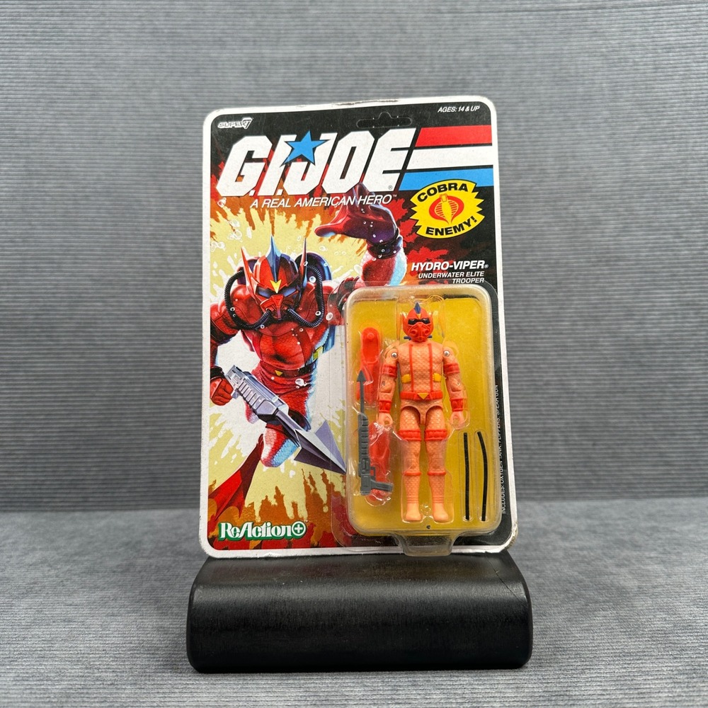 Super7 GI Joe ReAction+ Hydro-Viper Cobra Underwater Elite Trooper Action Figure